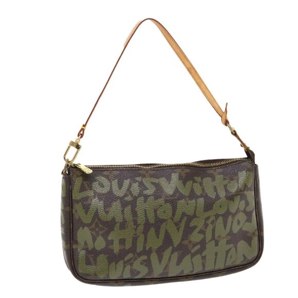 LOUIS VUITTON Monogram Graffiti Pochette Accessoires Pouch M92191 LV Auth 49463V - Picture 1 of 16